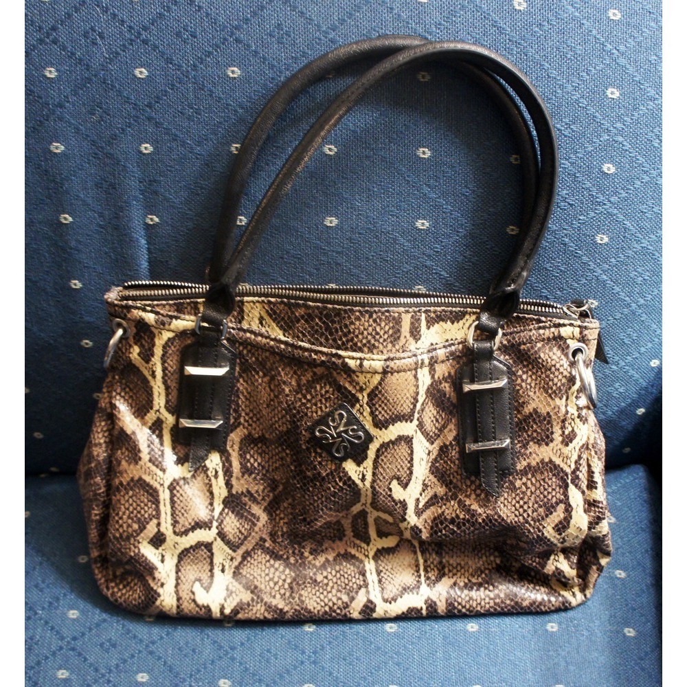 Simply Vera Wang Faux Snakeskin Ladies HandBag